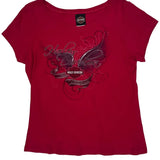 Motorcycles Harley Davidson Graphic T-Shirt - XL Red Cotton