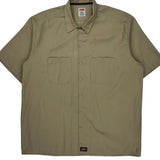 Dickies Short Sleeve Shirt - 2XL Khaki Polyester Blend