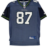 Seattle Seahawks Reebok Nfl Football Jersey - Large Blue Polyester