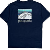 Patagonia Graphic T-Shirt - Small Navy Cotton