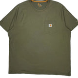 Relaxed Fit Carhartt T-Shirt - 2XL Green Cotton