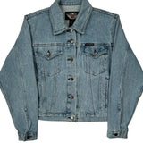 An American Legend Harley Davidson Denim Jacket - Medium Light Wash Cotton