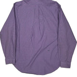 Ralph Lauren Checked Shirt - Large Purple Cotton