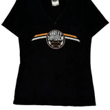 Motorcycles Harley Davidson Graphic T-Shirt - Medium Black Cotton