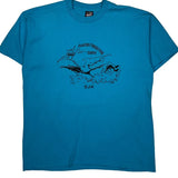 Dash Thru The Dirt Fruit Of The Loom Single Stitch T-Shirt - XL Blue Cotton Blend