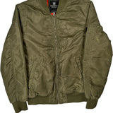 Ma-1 Southpole Bomber Jacket - Medium Green Polyester