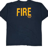 Fire Department Alstyle Graphic T-Shirt - XL Navy Cotton