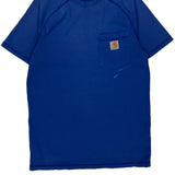 Carhartt T-Shirt - Small Blue Cotton