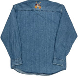 Hard Rock Cafe Logo Hard Rock Cafe Denim Shirt - Large Blue Cotton