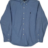 Ralph Lauren Checked Shirt - Large Blue Cotton