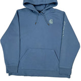 Carhartt Hoodie - 2XL Blue Cotton