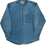 Levis Denim Shirt - Large Blue Cotton