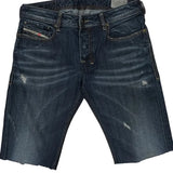 Diesel Denim Shorts - 32W 12L Dark Wash Denim