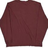 Carhartt Tall Long Sleeve T-Shirt - XL Burgundy Cotton