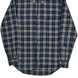 Dickies Checked Flannel Shirt - Small Blue Cotton