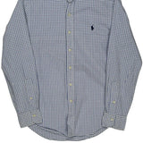 Polo By Ralph Lauren Checked Shirt - Small Blue Cotton