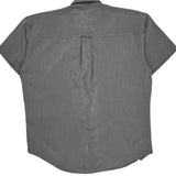 Chaps Ralph Lauren Short Sleeve Shirt - Large Gray Polyester