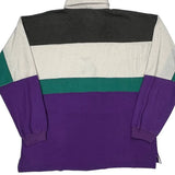 Authentic Collection Striped Rugby Shirt - XL Multicoloured Polyester Blend