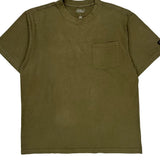 Dickies T-Shirt - Large Green Cotton
