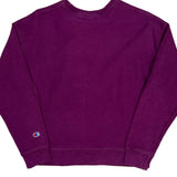 Reverse Weave Champion Sweatshirt - Large Purple Cotton