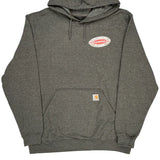Carhartt Hoodie - Large Gray Cotton Blend