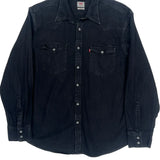 Levis Denim Shirt - XL Black Denim
