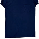 Blank Unbranded Single Stitch T-Shirt - XL Navy Cotton Blend