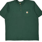 Carhartt T-Shirt - 2XL Green Cotton