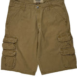 Wrangler Cargo Shorts - 32W 10L Khaki Cotton