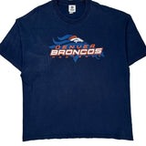 Denver Broncos Nfl T-Shirt - 2XL Navy Cotton