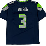 Seahawks Nike #3 Wilson Football Jersey - Large Navy Polyester