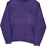 Polo By Ralph Lauren Jumper - XL Purple Cotton