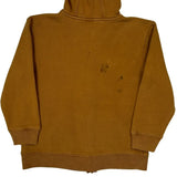 Age 8-10 Carhartt Spellout Hoodie - Small Brown Cotton