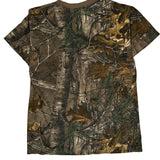 Hanes Camo T-Shirt - Medium Khaki Cotton
