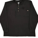 Dickies Long Sleeve T-Shirt - 2XL Black Cotton