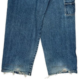 Southpole Hip Hop Carpenter Shorts - 37W 18L Blue Cotton