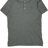 Tommy Jeans Polo Shirt - Large Grey Cotton