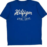 Tommy Hilfiger T-Shirt - Large Blue Cotton