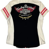 Motorcycles Harley Davidson Graphic Shirt - Large Red Cotton
