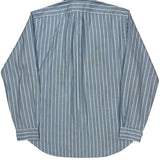 Ralph Lauren Striped Shirt - Large Blue Cotton