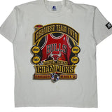 Chicago Bulls Starter Nba T-Shirt - Medium White Cotton