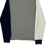Tommy Hilfiger College Track Jacket - Small Grey Cotton Blend