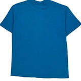 Single Stitch Kaiser Hanes Graphic T-Shirt - Large Blue Cotton