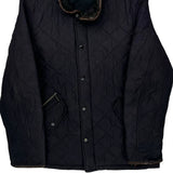 Barbour Quilted Jacket - Large Navy Polyester