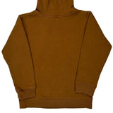 Age 7 Carhartt Spellout Hoodie - Small Brown Cotton