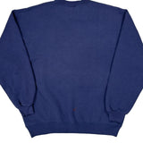 Russell Athletic Spellout Sweatshirt - Large Blue Cotton