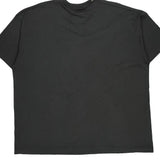 Single Stitch Paint Brush Graphic T-Shirt - 3XL Black Cotton