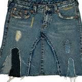 True Religion Mini Skirt - 29W UK 10 Light Wash Denim