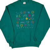 Crazy Shirts Graphic Long Sleeve T-Shirt - Large Green Cotton