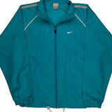 Nike Windbreaker - Large Green Polyester